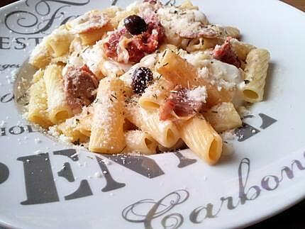 recette Tortiglionni à l'italienne