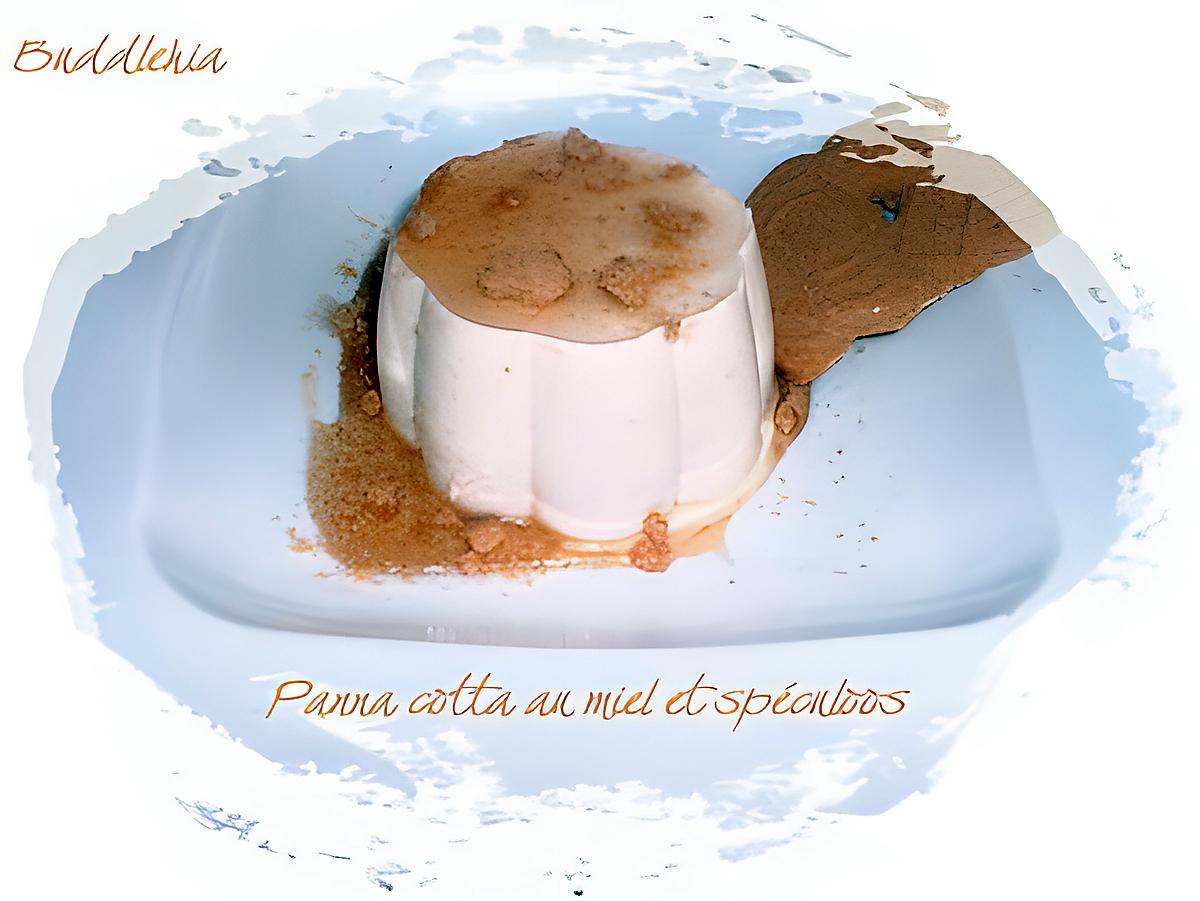 recette Panna cotta au miel et spéculoos