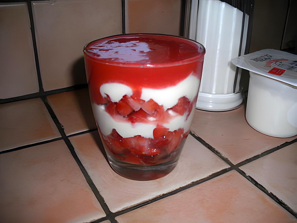 recette Verrine aux fraises