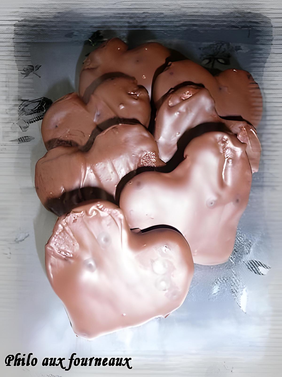 recette Biscuits Petits Coeurs tout chocolat