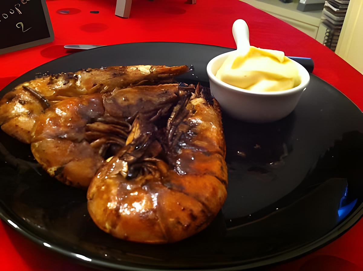 recette gambas flambées à la marseillaise