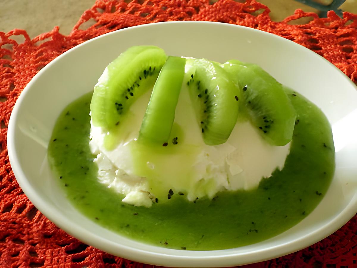 recette mousse blanche aux kiwis