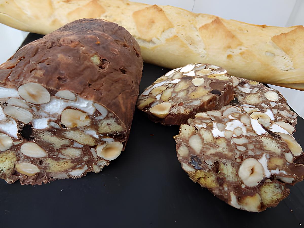 recette Saucisson au chocolat michalak