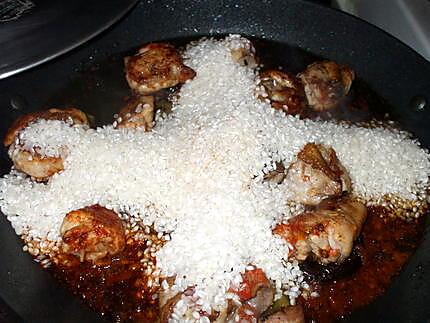 recette " Arroz con Pollo".... ( Riz au poulet...)