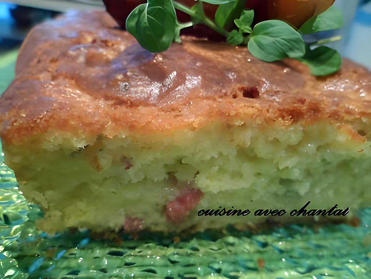 recette cake aux lardons et roquefort