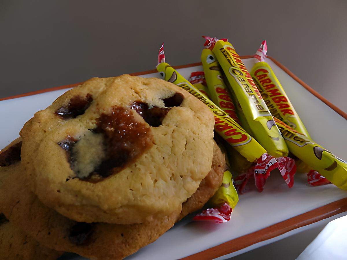 recette Cookies aux éclats de carambars