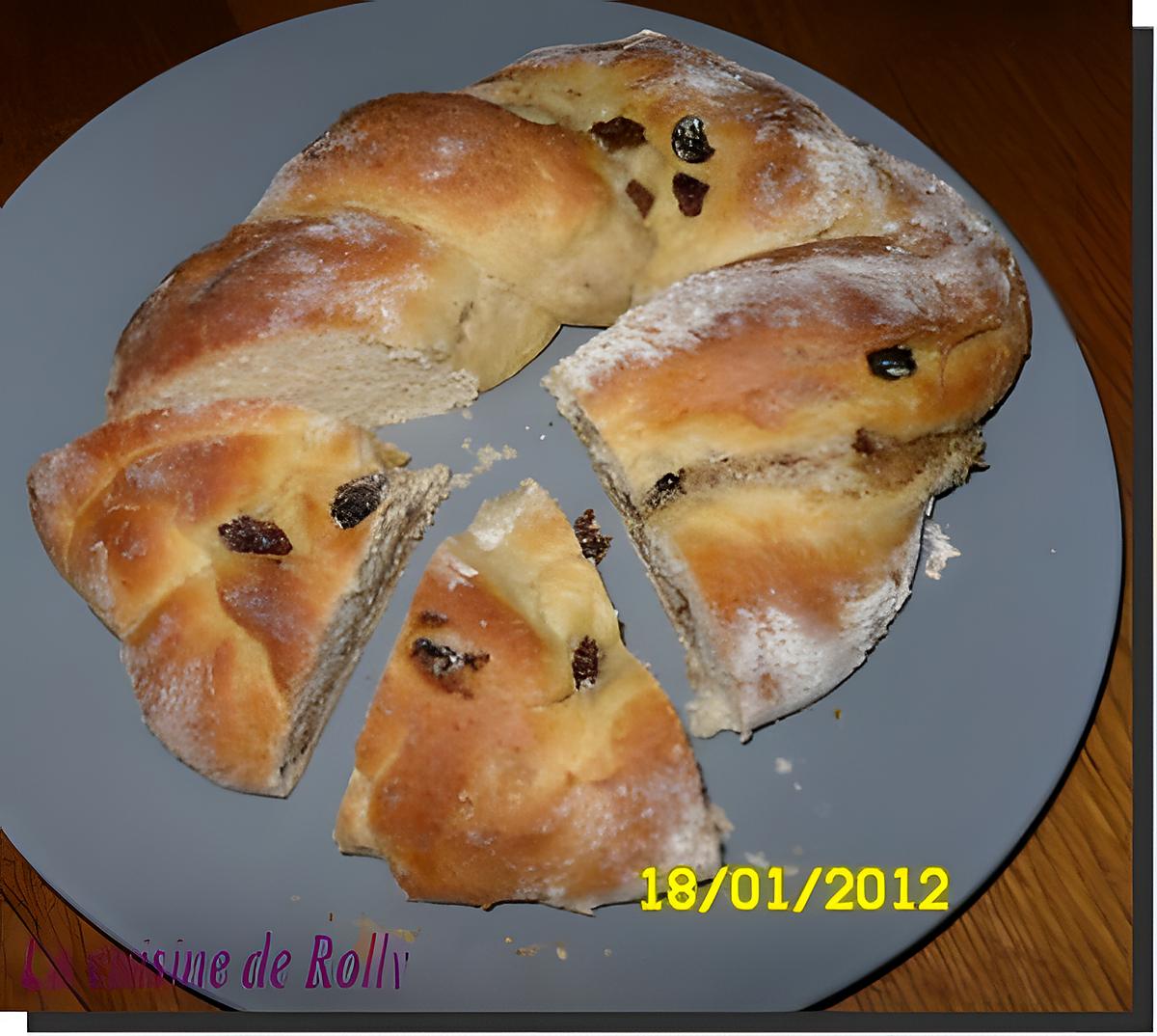 recette Brioche façon pains aux raisins