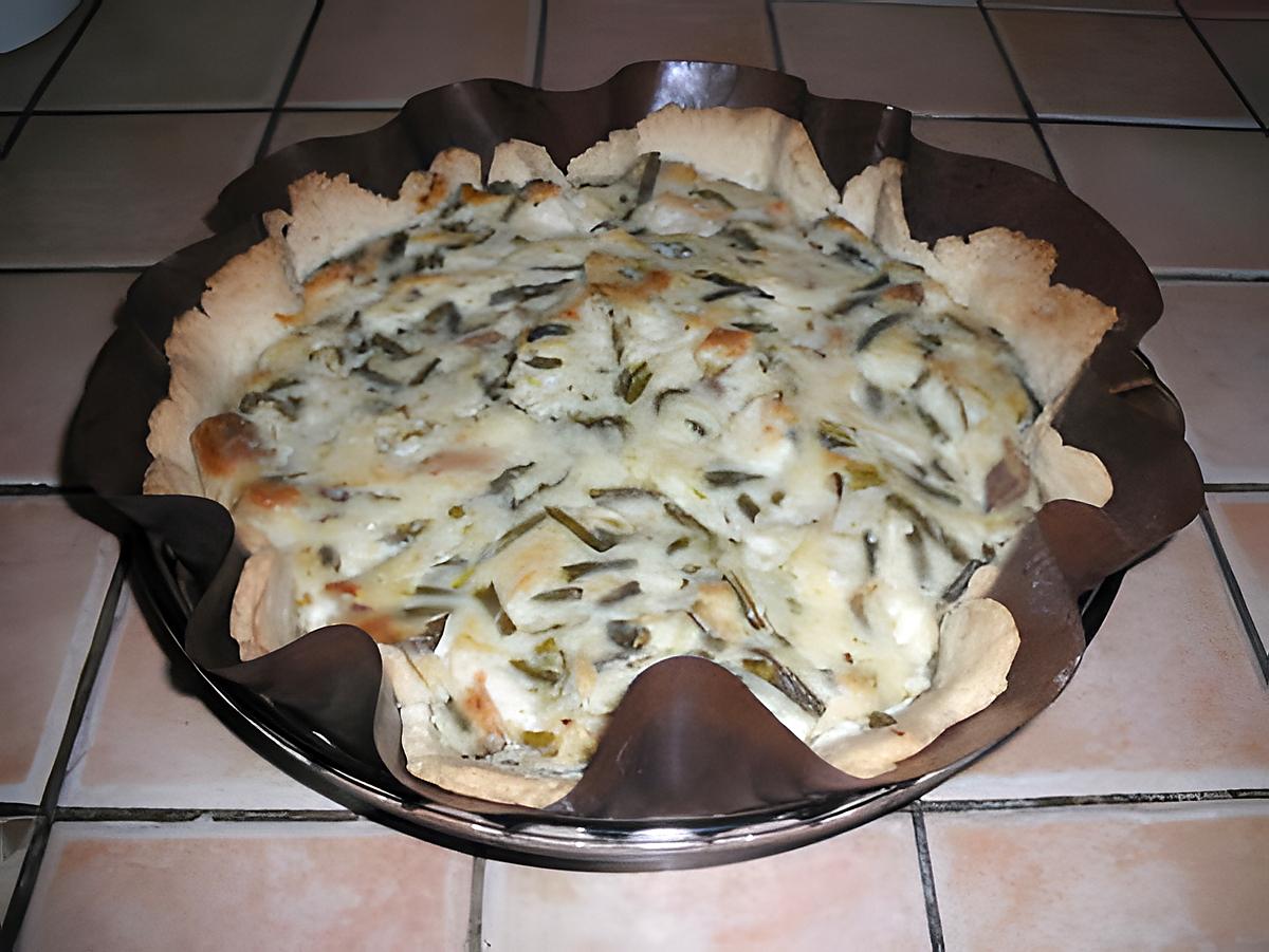 recette Tarte au poulet et haricot vert