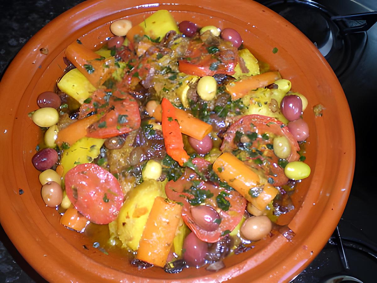 recette tajine boeuf ,légumes