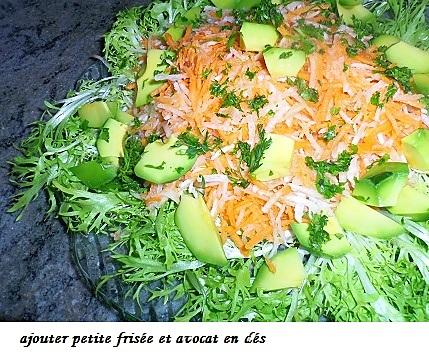 recette Ma salade au daïkon