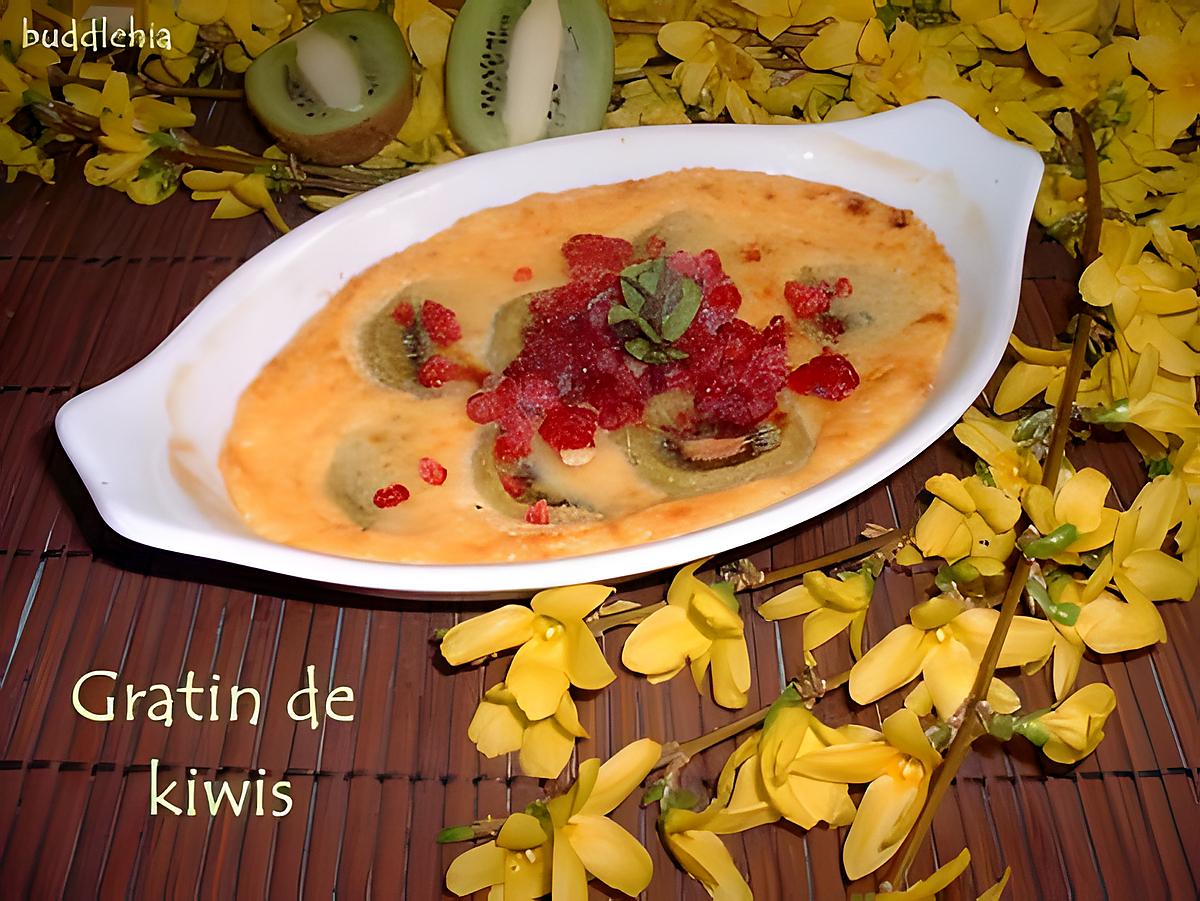 recette Gratin de kiwis