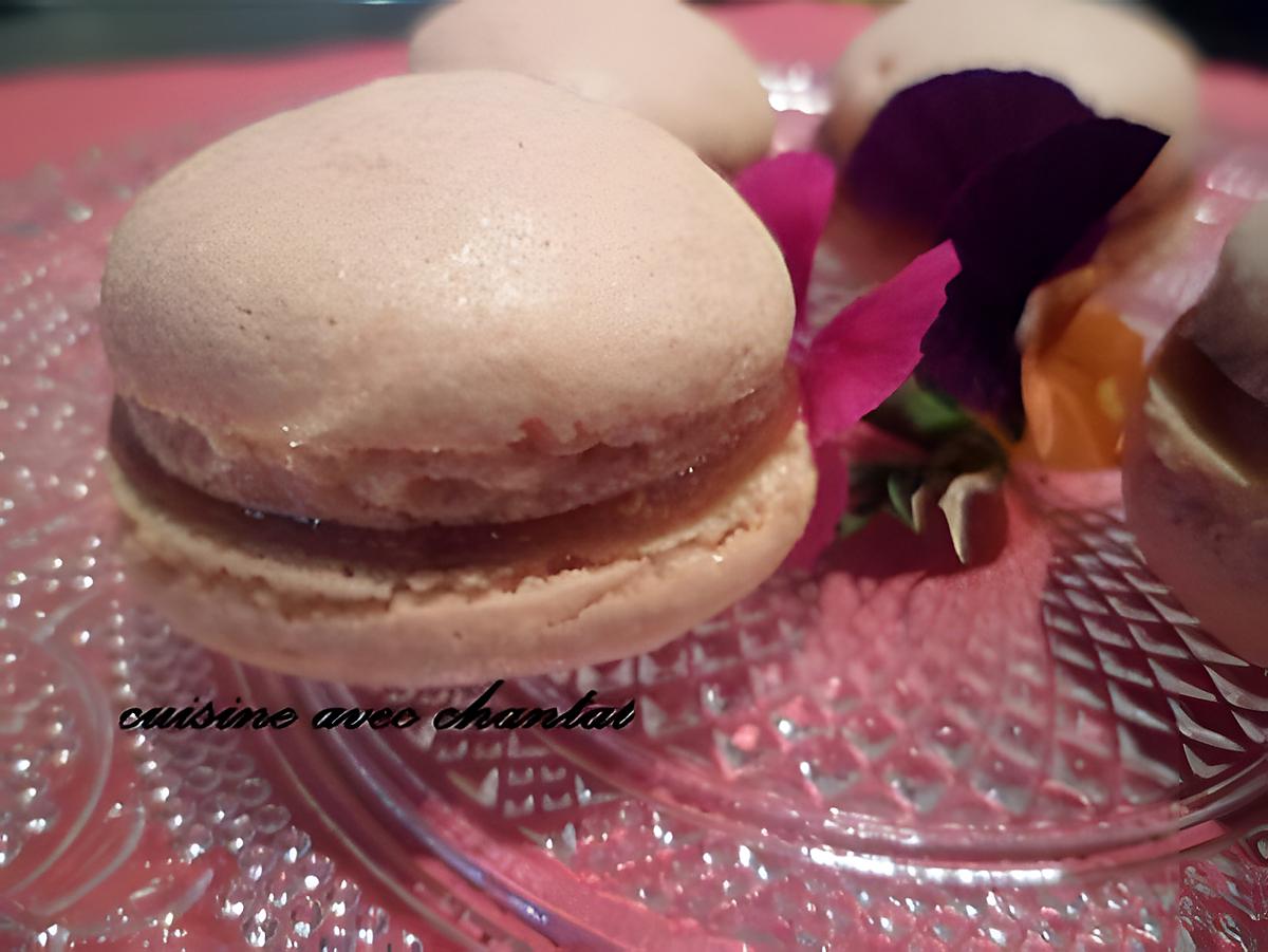 recette macarons à la fraise