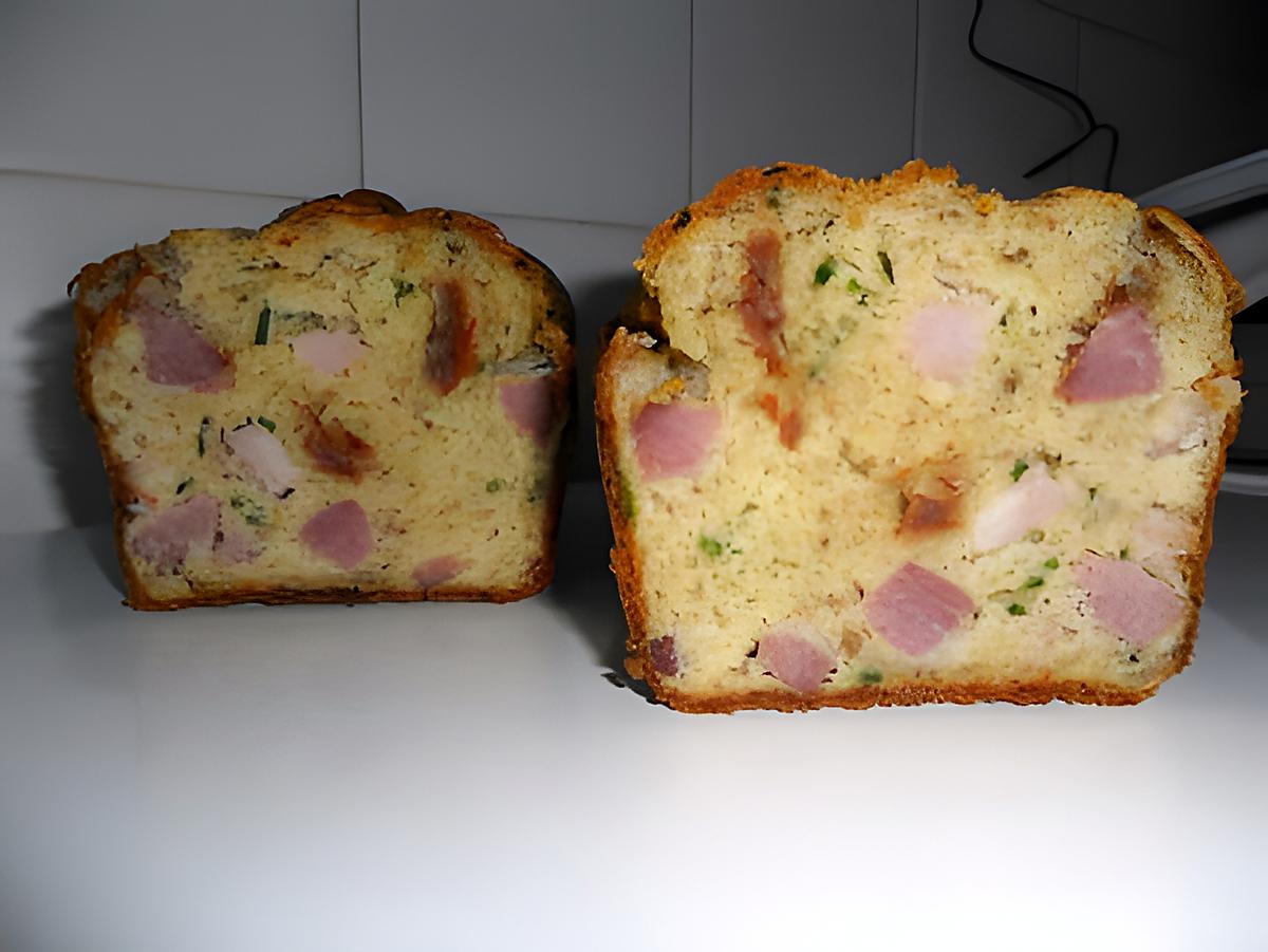 recette cake jambon, tomates séchées, ciboulette