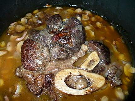 recette "Gîte de boeuf aux champignons...."