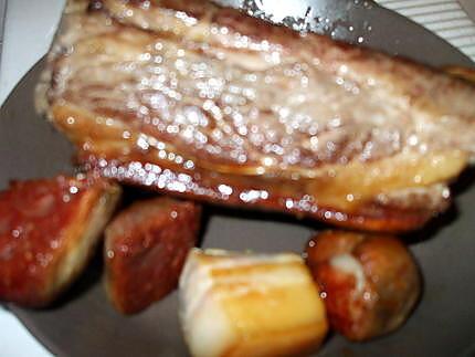 recette Guisado  "Andaluz"de patatas con chicharos ( Ragoût de p.d.terre et P.Pois à "l'andalouse"...)