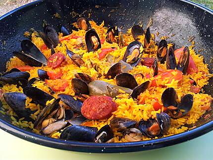 recette Paella de moules à la catalane
