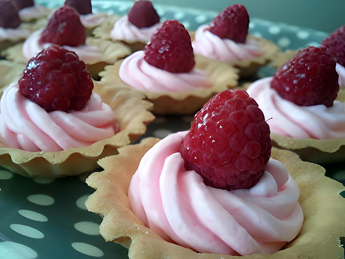 recette Tartelettes rapide aux framboises