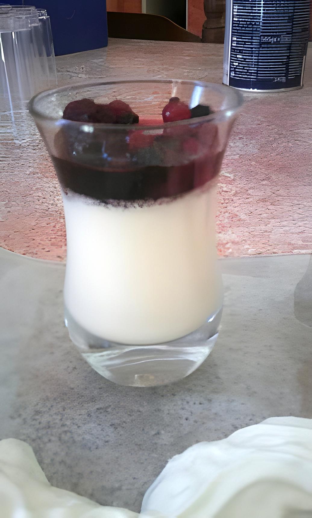 recette Panna cotta aux fruits rouges