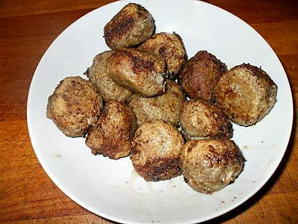 recette Boulettes maison....avec son anchoïade.....( Recette sicilenne....)