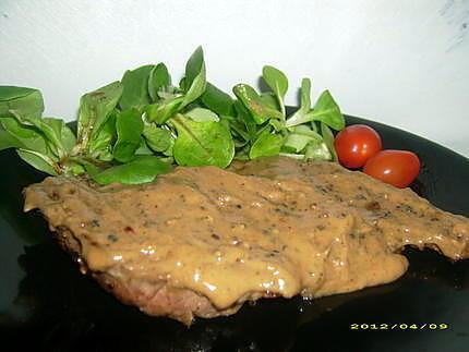 recette Bavette sauce au poivre