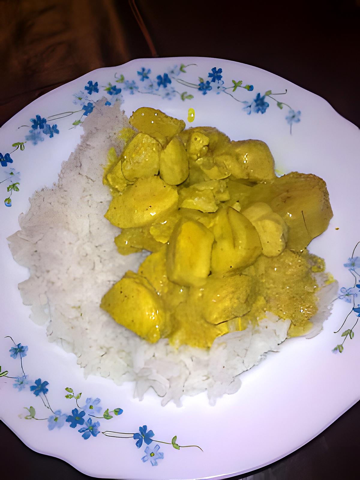 recette curry aigre doux de poulet