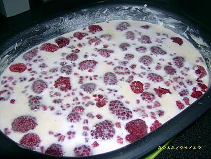 recette far aux framboises