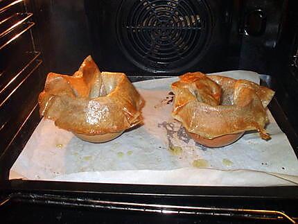 recette Tulipe en feuille de brick....garnie à la créole...