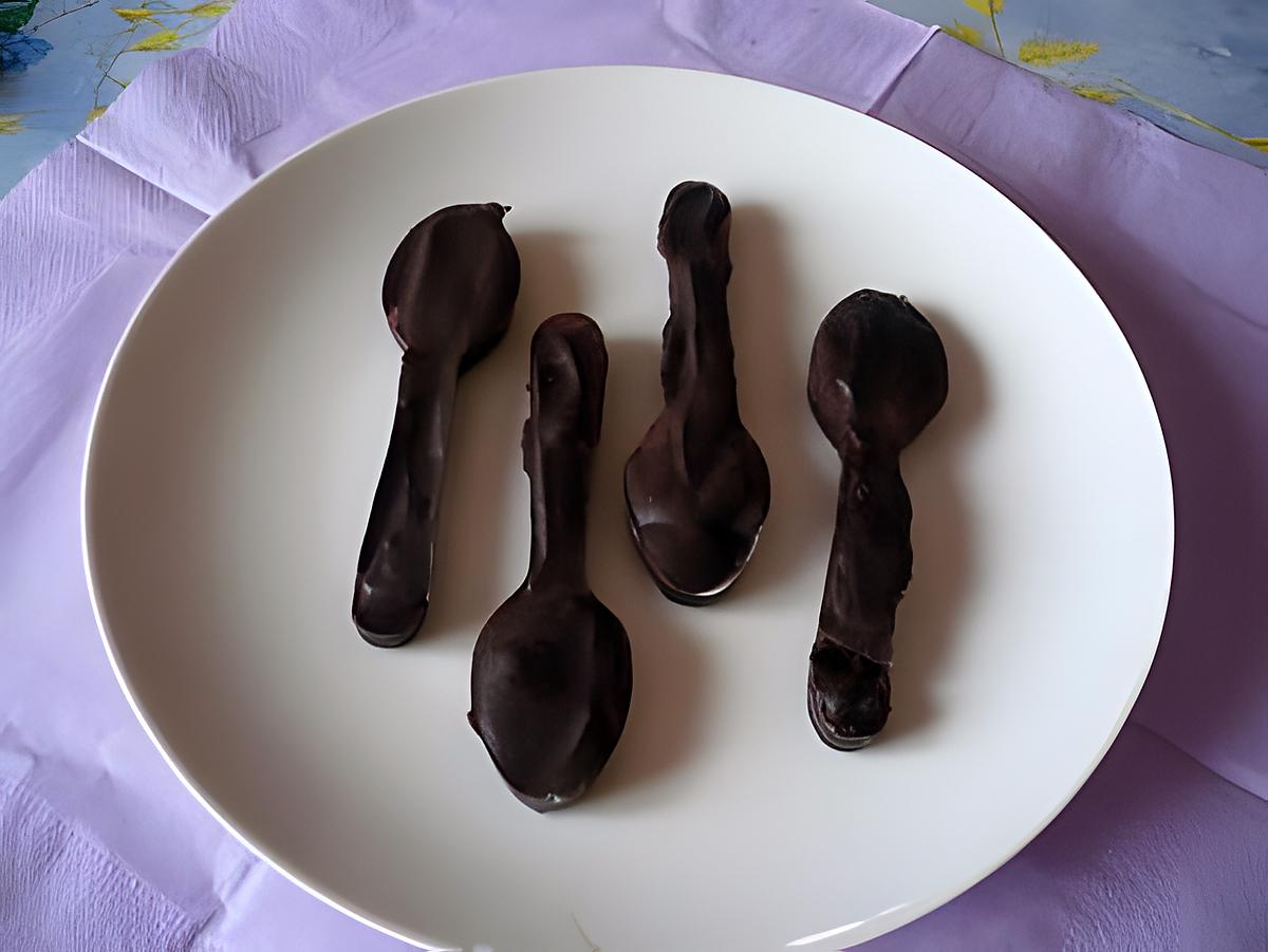 recette Petites cuillères chocolat/verveine