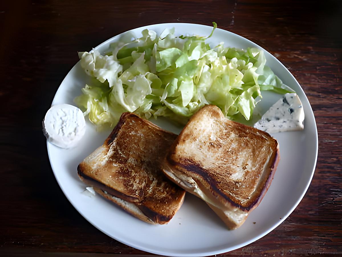 recette Croque MR chevre/bleu