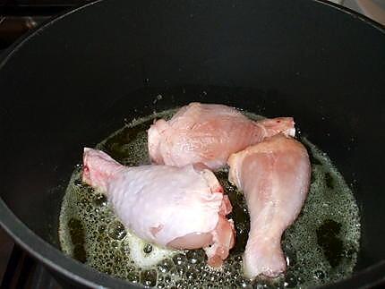 recette " Pilons de Poulet aux oignons caramélisés.....