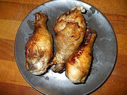 recette " Pilons de Poulet aux oignons caramélisés.....