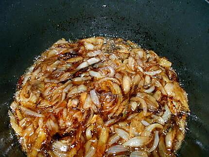 recette " Pilons de Poulet aux oignons caramélisés.....