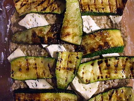 recette Lasagnes de courgettes au gorgonzola.....