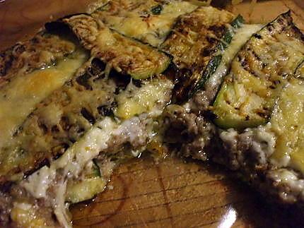 recette Lasagnes de courgettes au gorgonzola.....