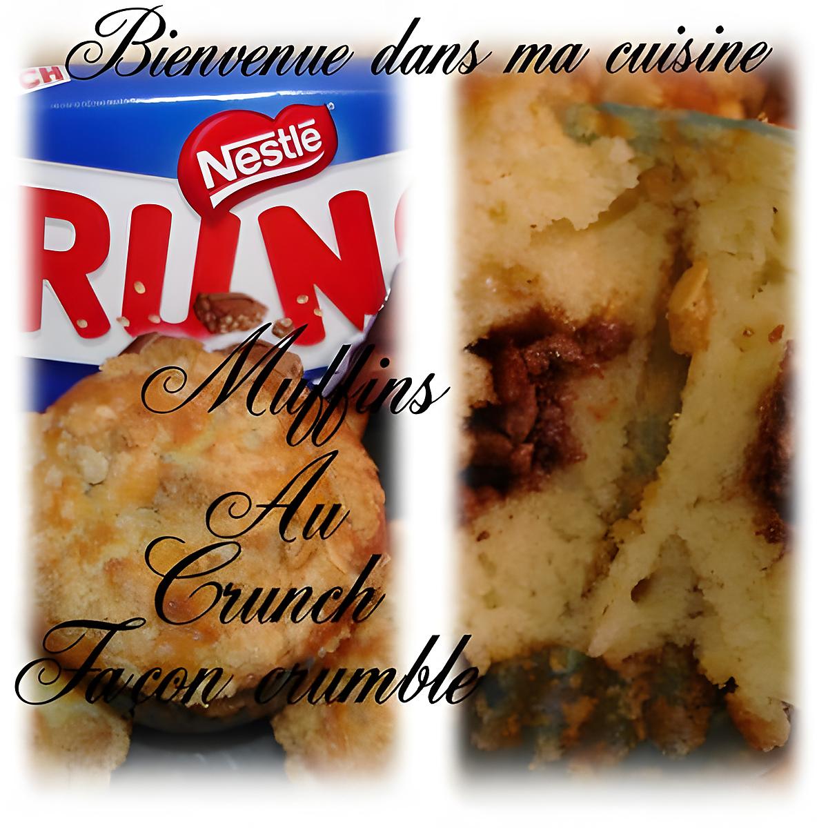 recette muffins au crunch  façon crumble