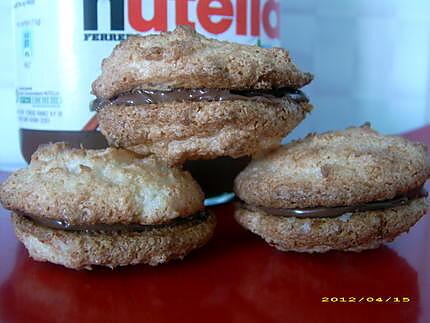 recette faux macarons noix de coco - Nutella