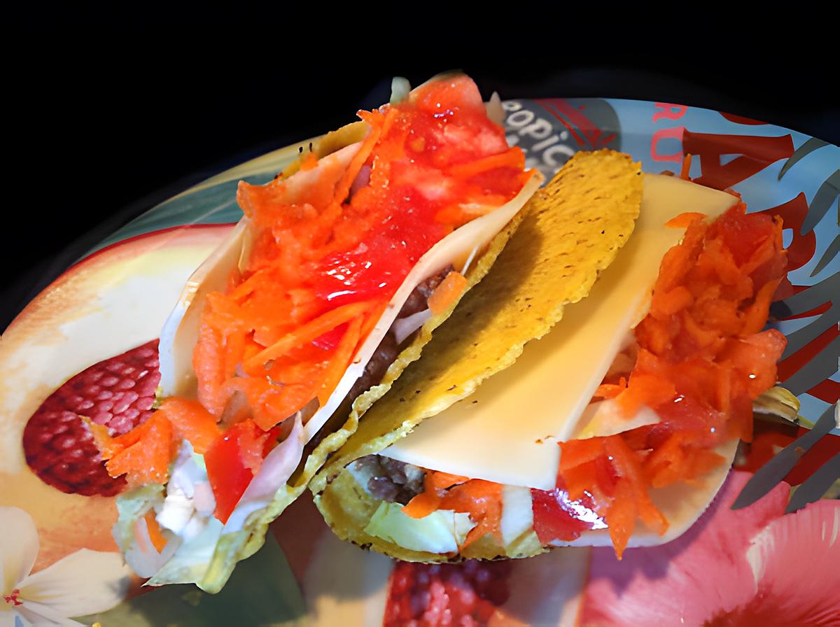 recette Fiesta Zapatta ! Tacos au boeuf et fromage !