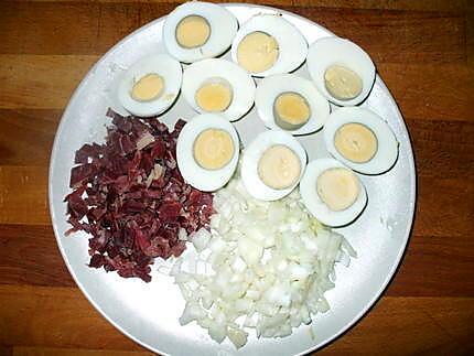 recette " Oeufs farcis à la Kapiluka"...