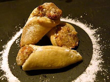 recette Cornets aux amandes "makrout el louz" - patisserie Algérienne