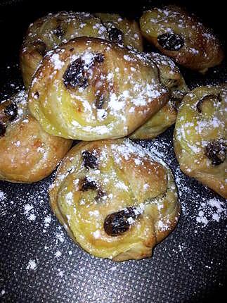 recette Pains aux raisins feuilleté