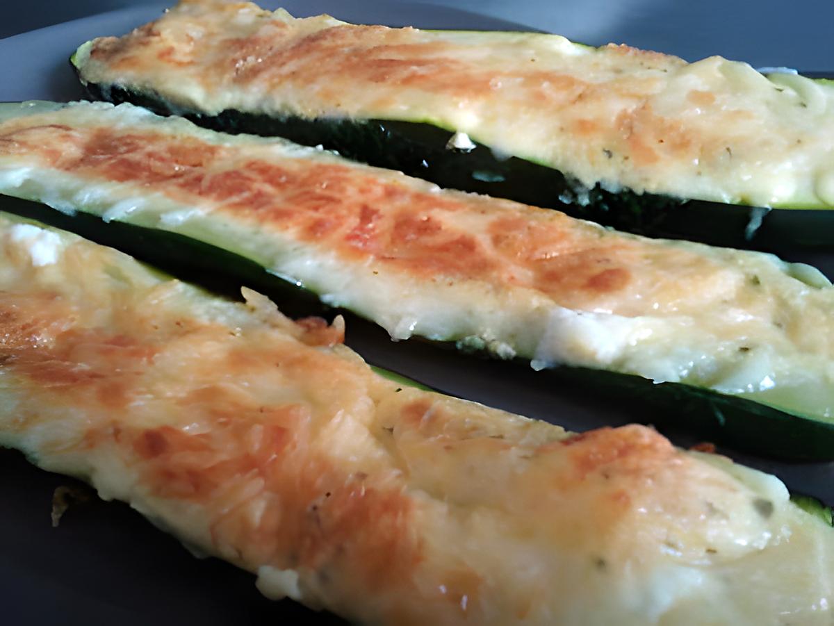 recette Baguette de courgette au chèvre