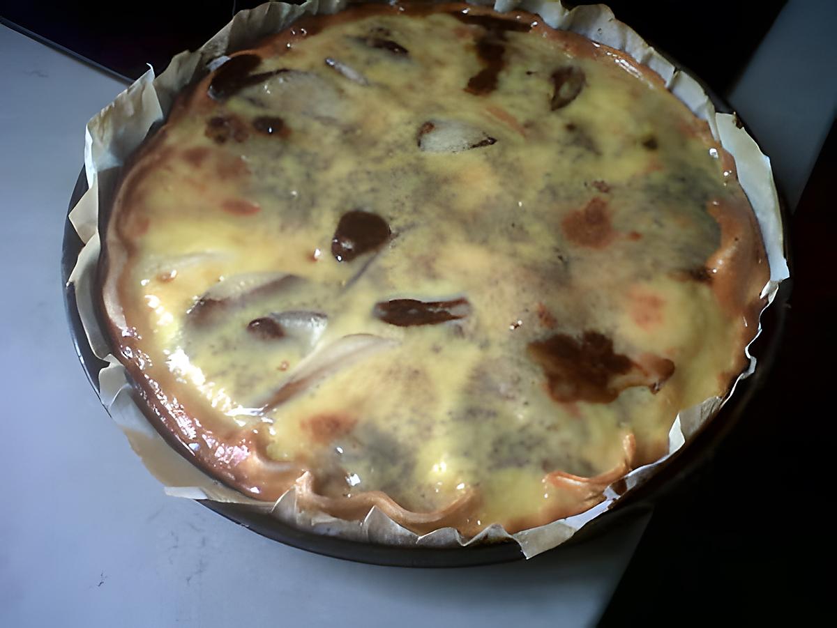 recette tarte poire-chocolat à tomber