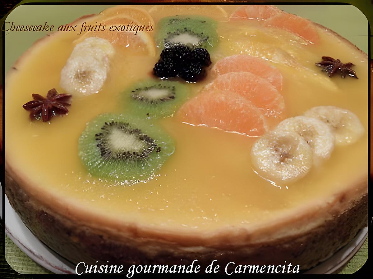 recette cheesecake aux fruits exotiques