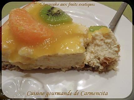 recette cheesecake aux fruits exotiques