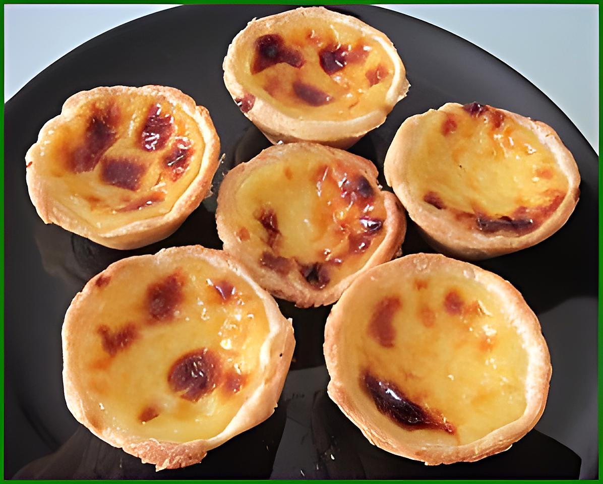 recette Pasteis de nata ou Pasteis de belem (petits flans aromatisés au citron Portugais)