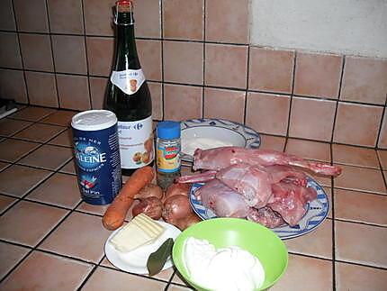 recette Fricassée de lapin au cidre