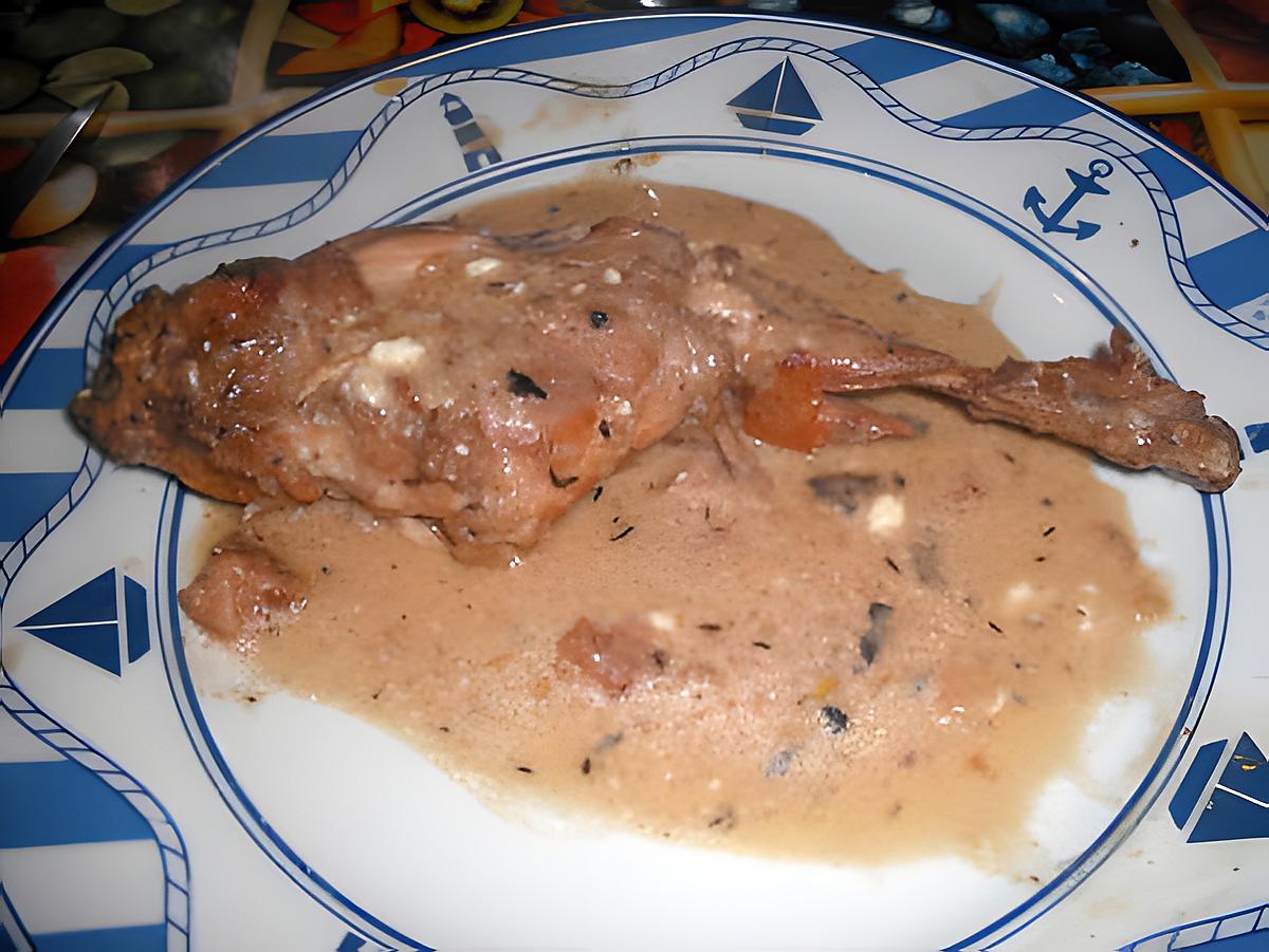 recette Fricassée de lapin au cidre