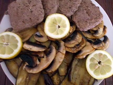 recette Plato combinado N°3...(Aubergines... Champignons Frais ...)