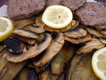 recette Plato combinado N°3...(Aubergines... Champignons Frais ...)