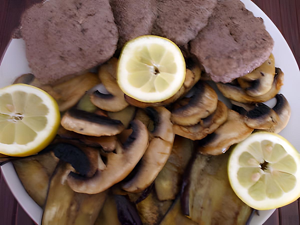 recette Plato combinado N°3...(Aubergines... Champignons Frais ...)